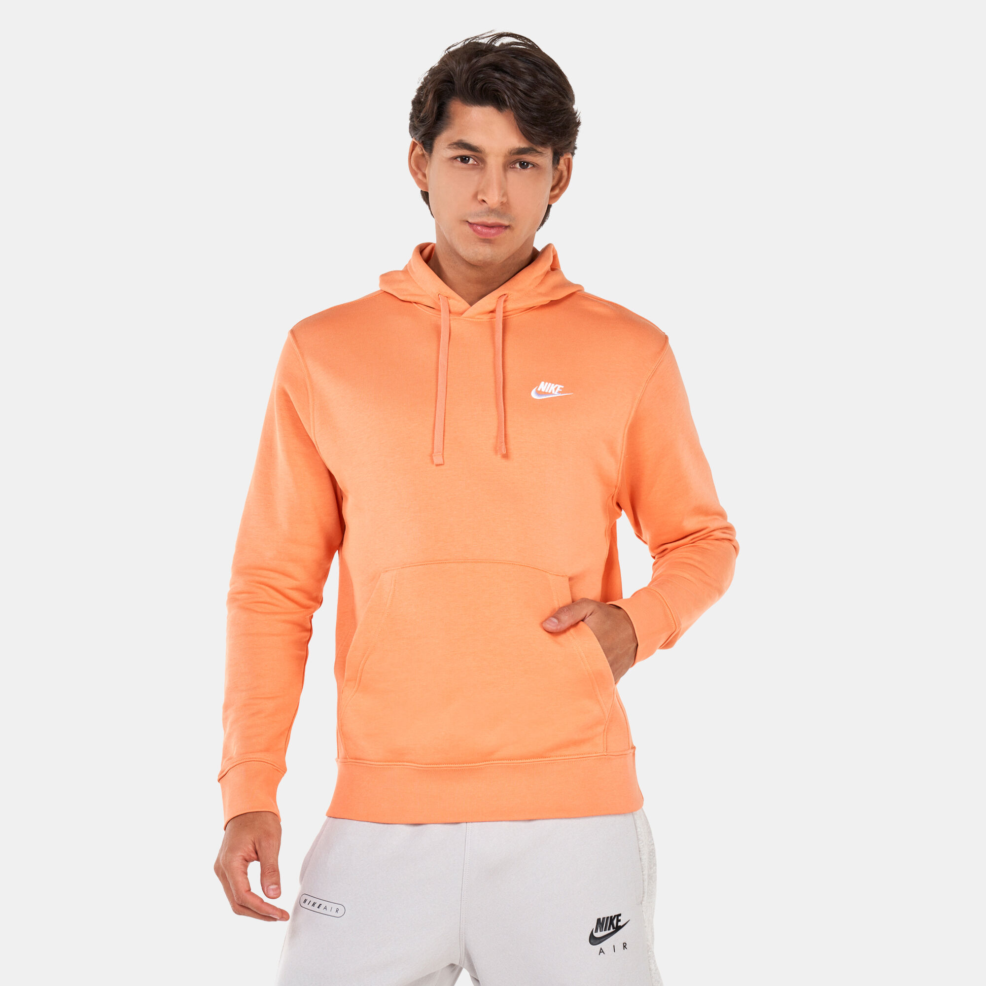Men s Sportswear Club Pullover Hoodie Orange Nike in Qatar SSS
