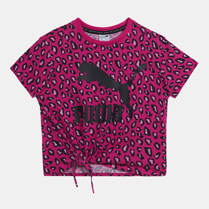 PUMA Kids' Classics Summer Roar All Over Print T-Shirt Purple image number 0