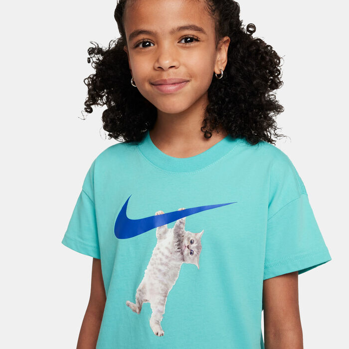 Nike Kids' Sportswear T-Shirt (Older Kids) Blue Nike Kids' Sportswear T-Shirt (Older Kids) Blue image number 3