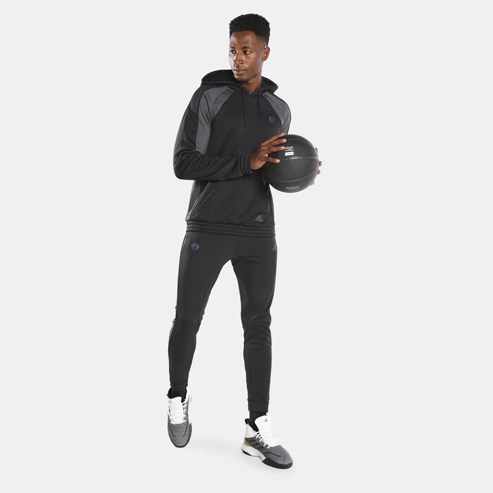 adidas Men's Harden Foundation Hoodie Black adidas Men's Harden Foundation Hoodie Black image number 2
