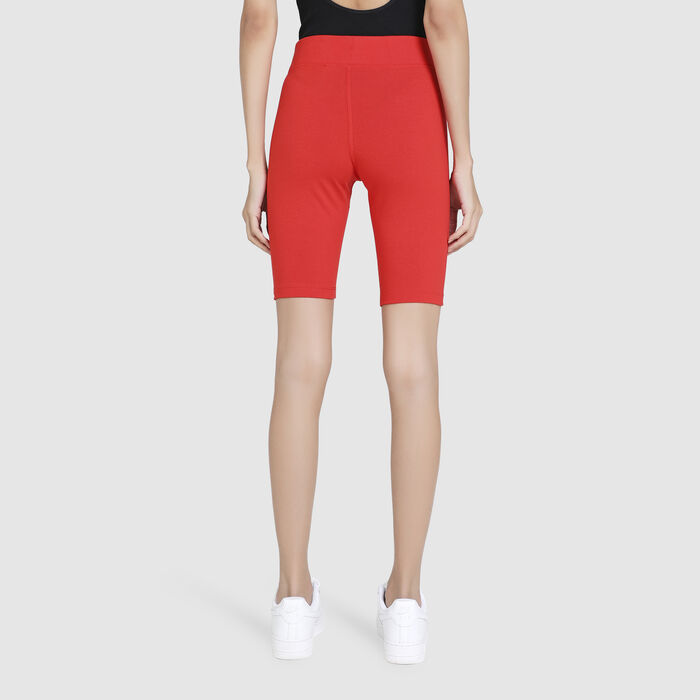Nike Women's Sportswear Essential Mid-Rise Biker Shorts Red Nike Women's Sportswear Essential Mid-Rise Biker Shorts Red image number 1