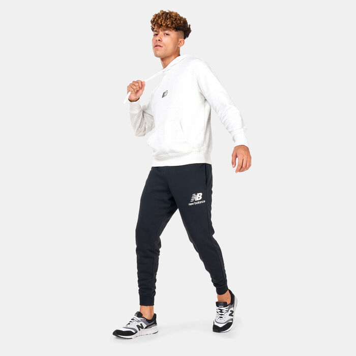 New Balance Men's Essentials Fleece Hoodie Grey New Balance Men's Essentials Fleece Hoodie Grey image number 2