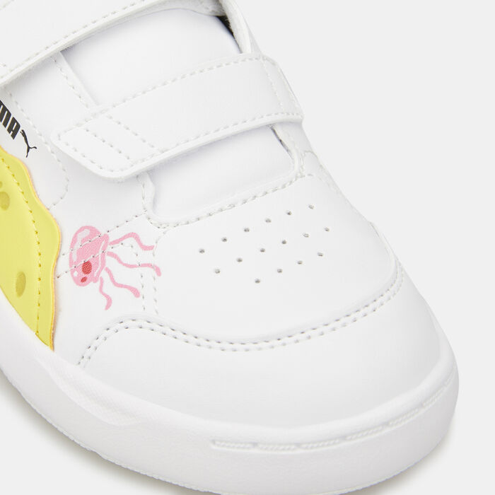 PUMA Kids' x SPONGEBOB Evolve Court Shoe (Younger Kids) White image number 4
