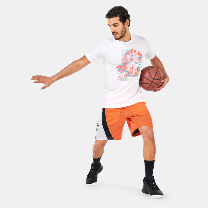 Under Armour Men's Curry Splash 9-inch Shorts Red Under Armour Men's Curry Splash 9-inch Shorts Red image number 2