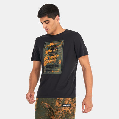 Timberland Men's Printed Logo Authentic T-Shirt Black