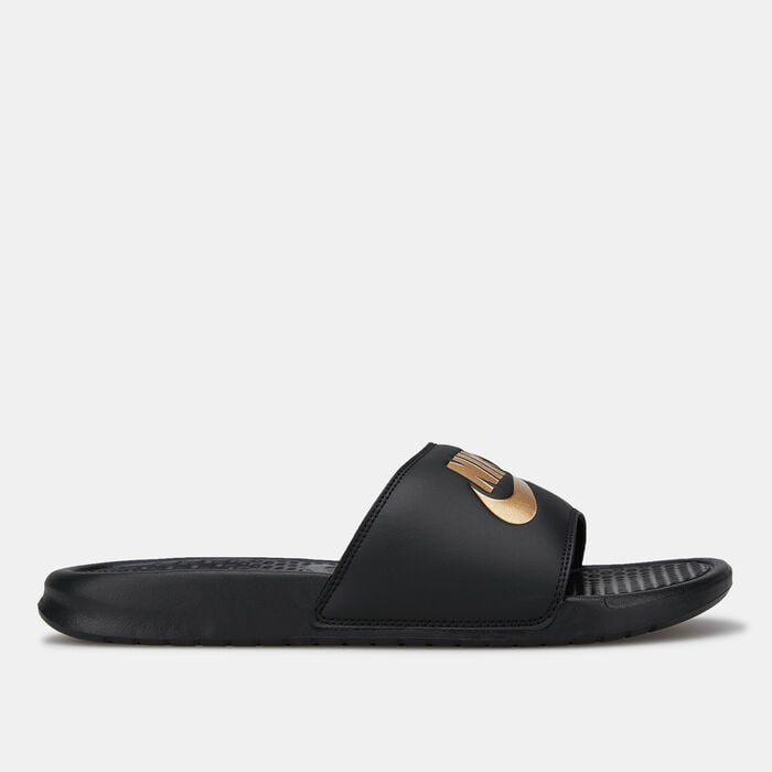 Nike Men's Benassi JDI Slides Black Nike Men's Benassi JDI Slides Black image number 1