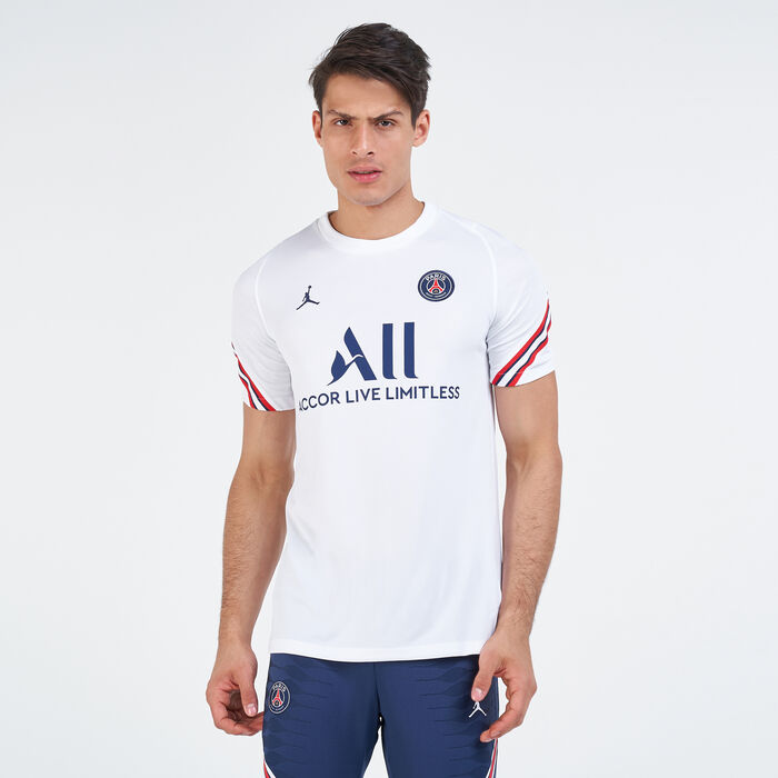 Nike Men's Paris Saint-Germain Dri-FIT Strike T-Shirt White image number 0