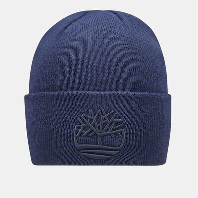Timberland Men's Tonal 3D Embroidery Beanie Blue Timberland Men's Tonal 3D Embroidery Beanie Blue