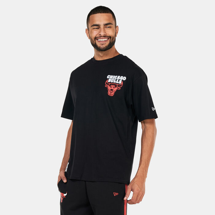 New Era Chicago Bulls NBA Neon Oversized T-Shirt Black New Era Chicago Bulls NBA Neon Oversized T-Shirt Black image number 1