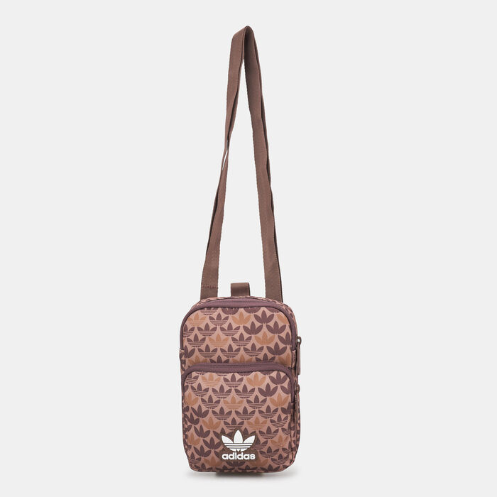 adidas Originals Men's Monogram Festival Crossbody Bag Brown adidas Originals Men's Monogram Festival Crossbody Bag Brown image number 0