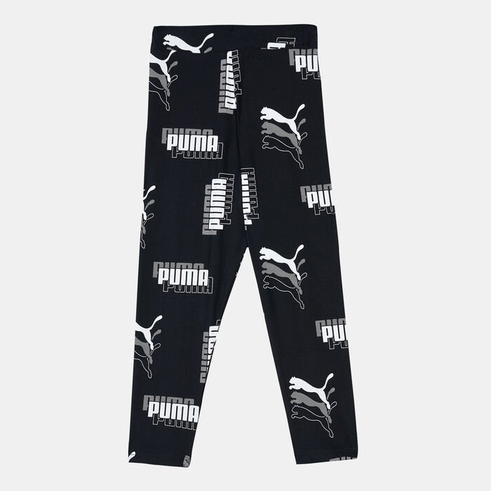 PUMA Kids' Power High-Waist 7/8 Allover Print Leggings Black PUMA Kids' Power High-Waist 7/8 Allover Print Leggings Black image number 0