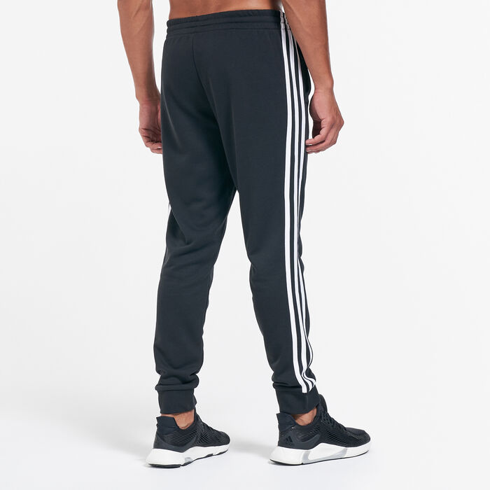 adidas Men's 3-Stripes Tapered Pants Black image number 1