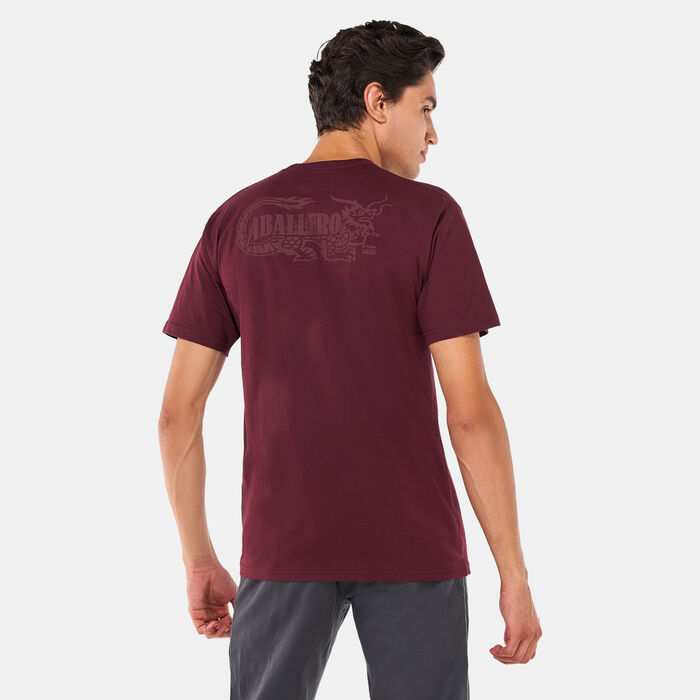 Vans Men's Caballero Dragon Patch T-Shirt Red image number 1