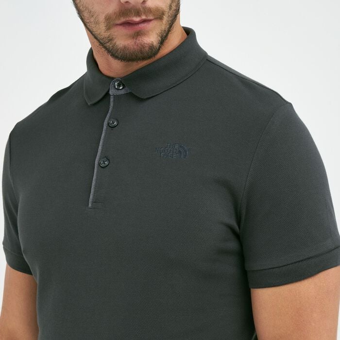 The North Face Men's Premium Polo T-Shirt Grey The North Face Men's Premium Polo T-Shirt Grey image number 3
