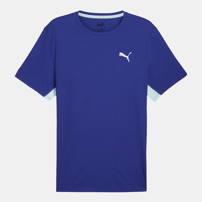 PUMA Men's RUN FAVORITE Running T-Shirt Blue PUMA Men's RUN FAVORITE Running T-Shirt Blue image number 0
