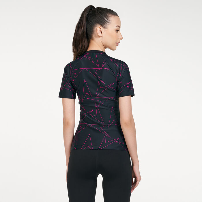 Speedo Women's Boomstar Rash Guard Black Speedo Women's Boomstar Rash Guard Black image number 1