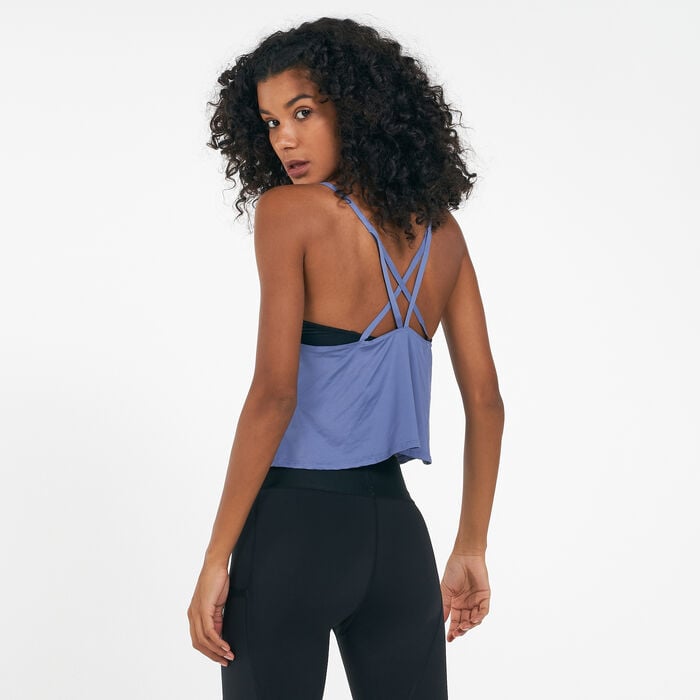 adidas Women's Yoga Tank Top Purple adidas Women's Yoga Tank Top Purple image number 1
