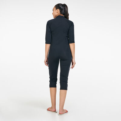 COEGA Women's 3/4 SlimKini One Piece Swimsuit Black COEGA Women's 3/4 SlimKini One Piece Swimsuit Black