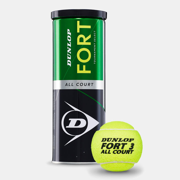 Dunlop Fort All Court Tennis Ball (3 Pack) Multi Dunlop Fort All Court Tennis Ball (3 Pack) Multi image number 0