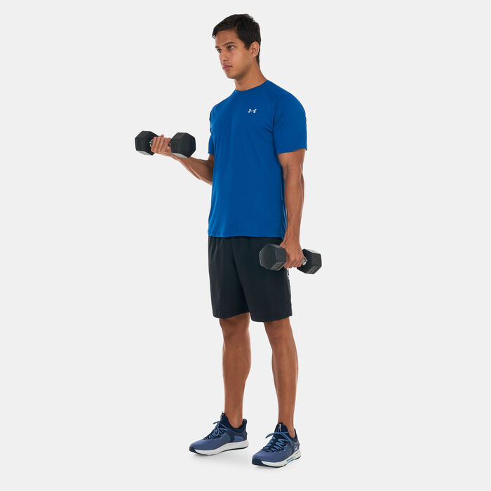 Under Armour Men's UA Tech™ Reflective Training T-Shirt Blue Under Armour Men's UA Tech™ Reflective Training T-Shirt Blue image number 2