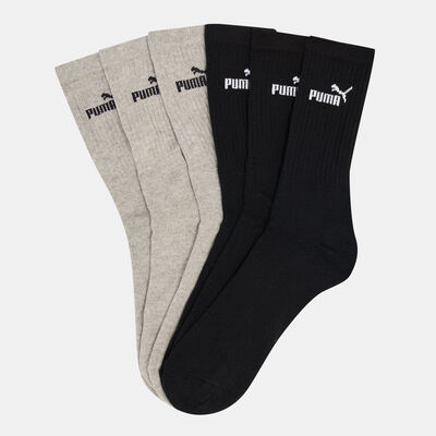 PUMA Men's Sport Crew Socks (6 Pack) Black