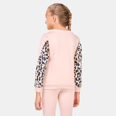 PUMA Kids' Alpha Crew Fleece Sweatshirt (Older Kids) Pink PUMA Kids' Alpha Crew Fleece Sweatshirt (Older Kids) Pink