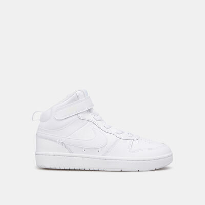 Nike Kids' Court Borough Mid 2 Shoe (Younger Kids) White Nike Kids' Court Borough Mid 2 Shoe (Younger Kids) White