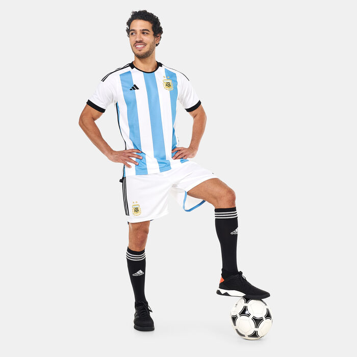 adidas Men's Argentina Stadium Home Jersey - 2022 White adidas Men's Argentina Stadium Home Jersey - 2022 White image number 2