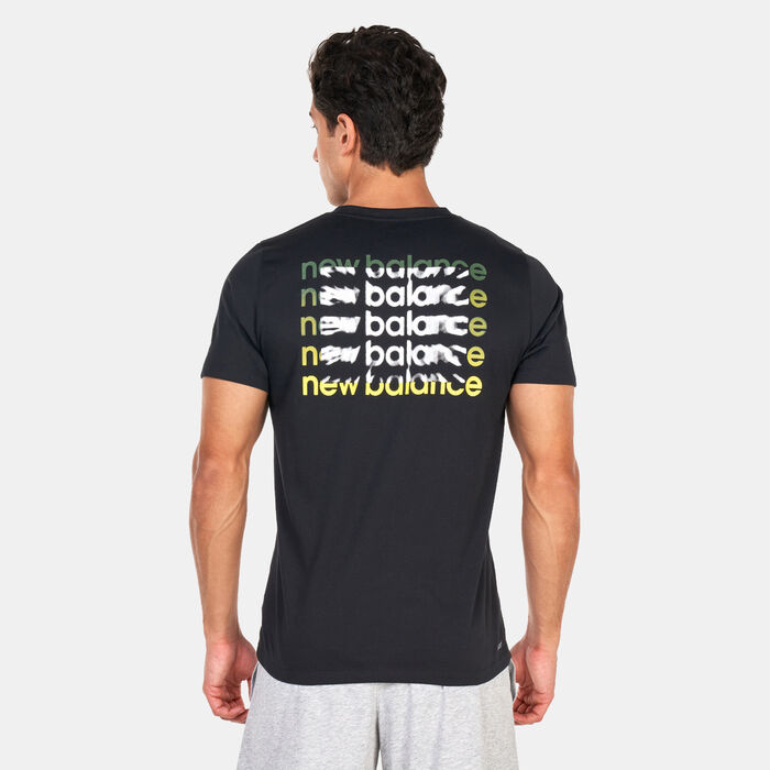 New Balance Men's Heathertech Graphic T-Shirt Black image number 1