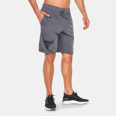 Under Armour Men's Project Rock Terry Brahma Bull Shorts Grey Under Armour Men's Project Rock Terry Brahma Bull Shorts Grey