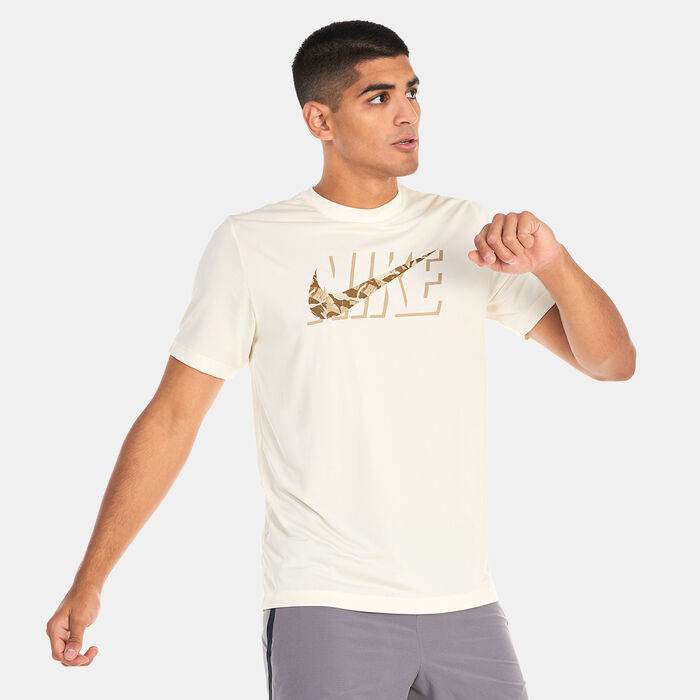 Nike Men's Dri-FIT Camo T-Shirt White image number 0