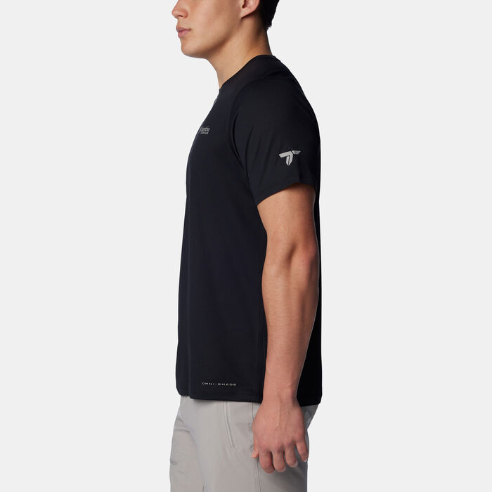 Columbia Men's Summit Valley Hiking T-Shirt Black Columbia Men's Summit Valley Hiking T-Shirt Black image number 2