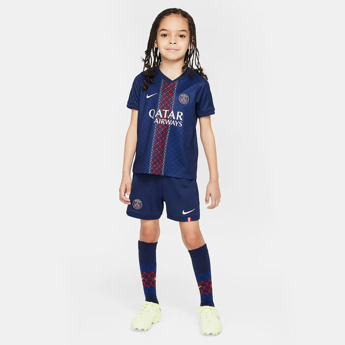 Nike Kids' Paris Saint-Germain 25/26 Home Replica 3-Piece Football Kit Blue image number 2