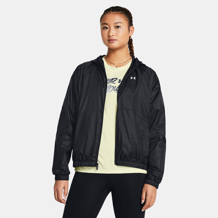 Under Armour Women's Rival Windbreaker Jacket Black image number 0