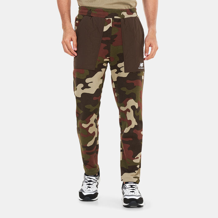 New Balance Men's Athletics Camo Fleece Pants Brown New Balance Men's Athletics Camo Fleece Pants Brown image number 0