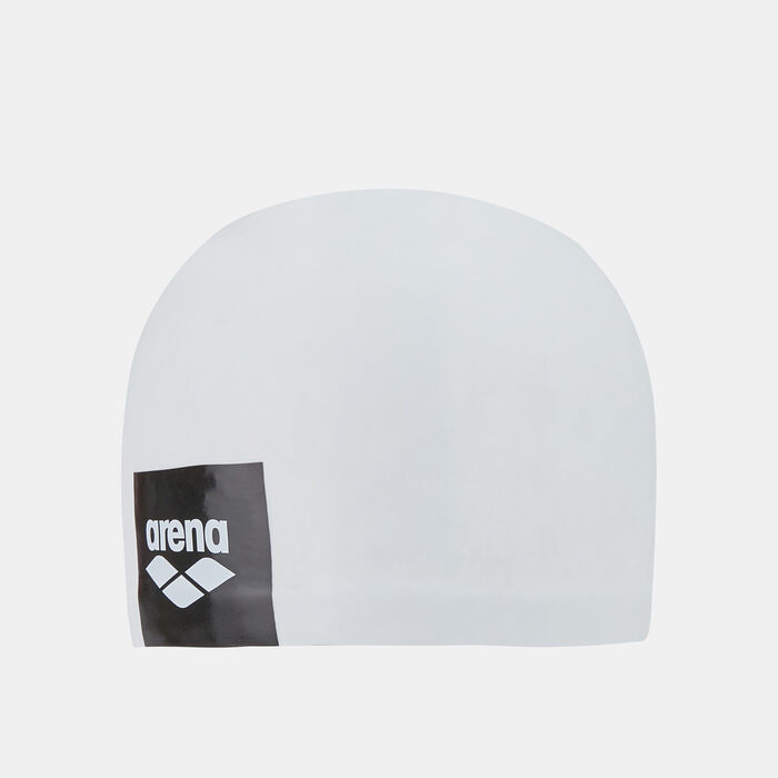 Arena Logo Moulded Swimming Cap White image number 0