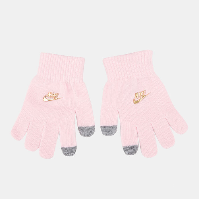 Nike Kids' Futura Beanie And Gloves Set White Nike Kids' Futura Beanie And Gloves Set White image number 2