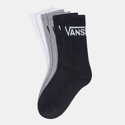Vans Women's Classic Crew Socks (3 Pack) White Vans Women's Classic Crew Socks (3 Pack) White