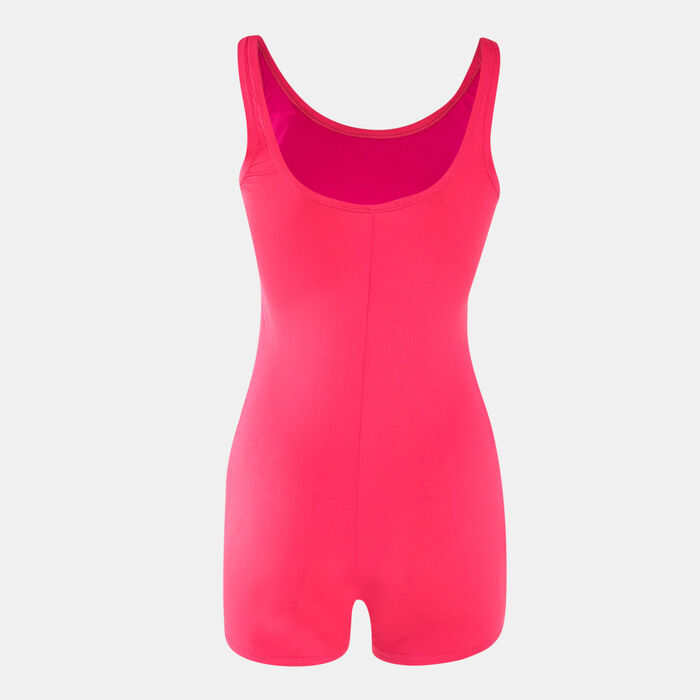 Nike Swim Women's Poly Solid Legsuit yellow Nike Swim Women's Poly Solid Legsuit yellow image number 1