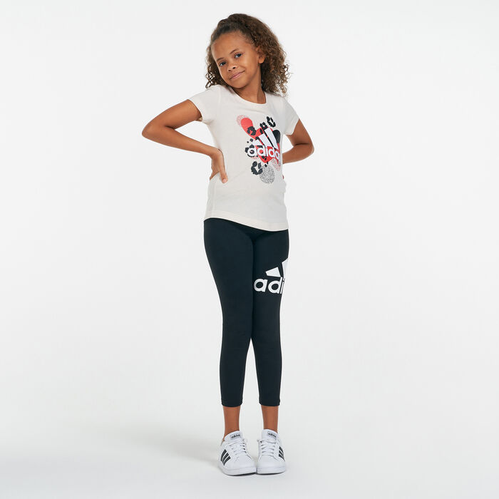 adidas Kids' Essentials Leggings Black image number 2