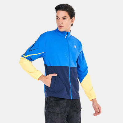 New Balance Men's Graphic Impact Jacket Blue New Balance Men's Graphic Impact Jacket Blue