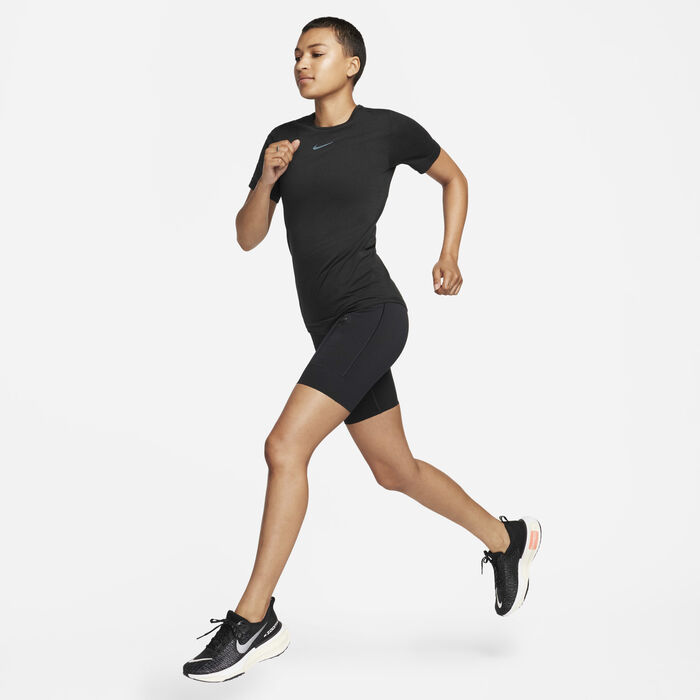 Nike Women's Swift Wool Dri-FIT Running Top Black image number 3