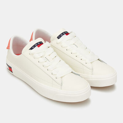 Tommy Hilfiger Women's Jeans Vulcanized Low-Top Shoes White