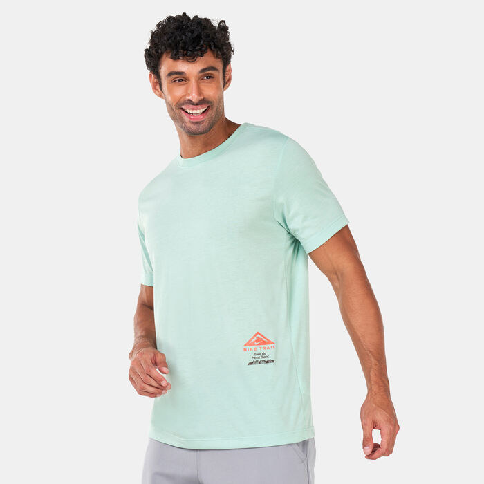 Nike Men's Dri-FIT Trail T-Shirt Green Nike Men's Dri-FIT Trail T-Shirt Green image number 0