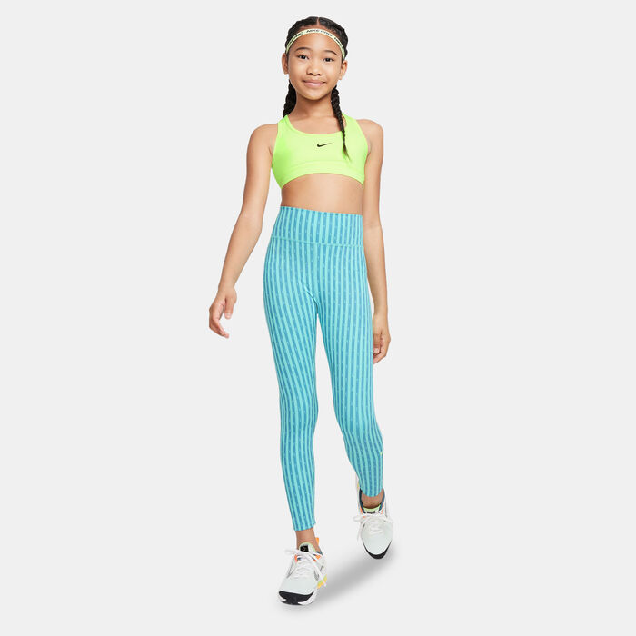 Nike Kids' One Dri-FIT Leggings (Older Kids) Blue Nike Kids' One Dri-FIT Leggings (Older Kids) Blue image number 2