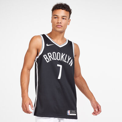 Nike Men's NBA Brooklyn Nets Kevin Durant Icon Edition Swingman Jersey - 2020 Black