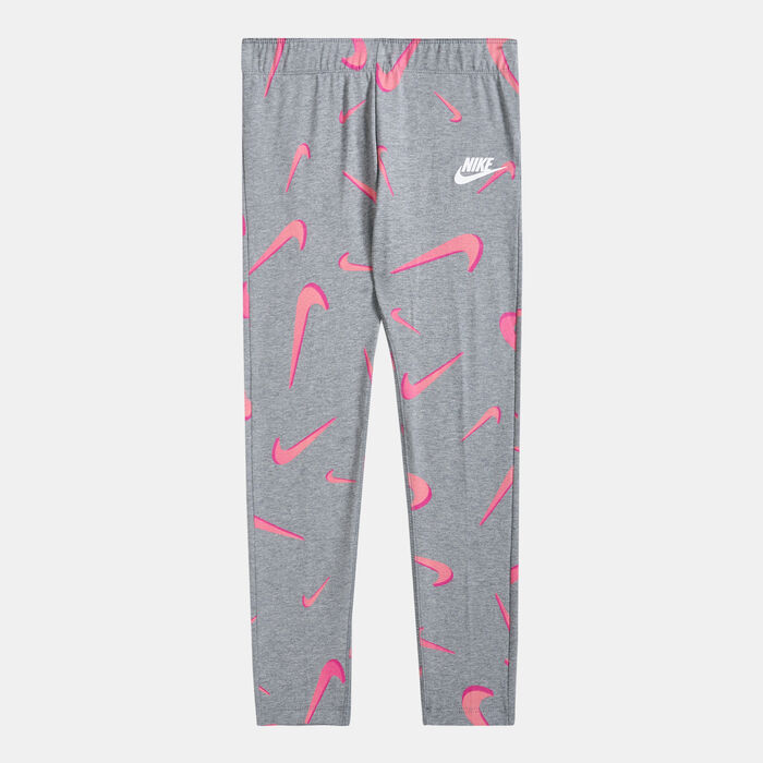 Nike Kids' Sportswear Favorites All Over Leggings (Older Kids) Grey Nike Kids' Sportswear Favorites All Over Leggings (Older Kids) Grey image number 0