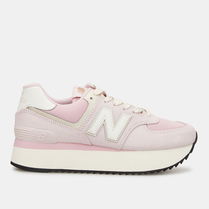 New Balance Women's 574+ Shoes Pink image number 0