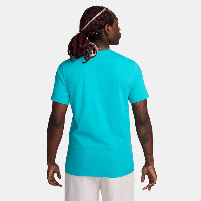 Nike Men's Sportswear Swoosh T-Shirt Blue Nike Men's Sportswear Swoosh T-Shirt Blue image number 1