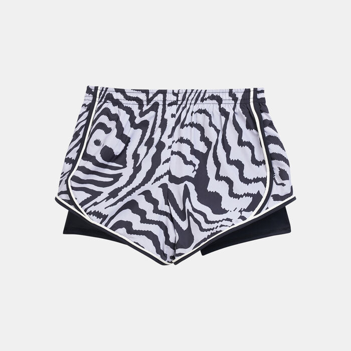Nike Kids' Dri-FIT Tempo Printed Running Shorts Black image number 1